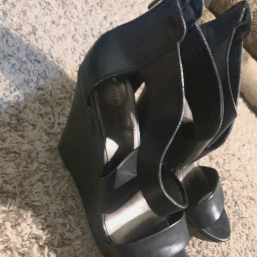 Leather Wedge Sandals